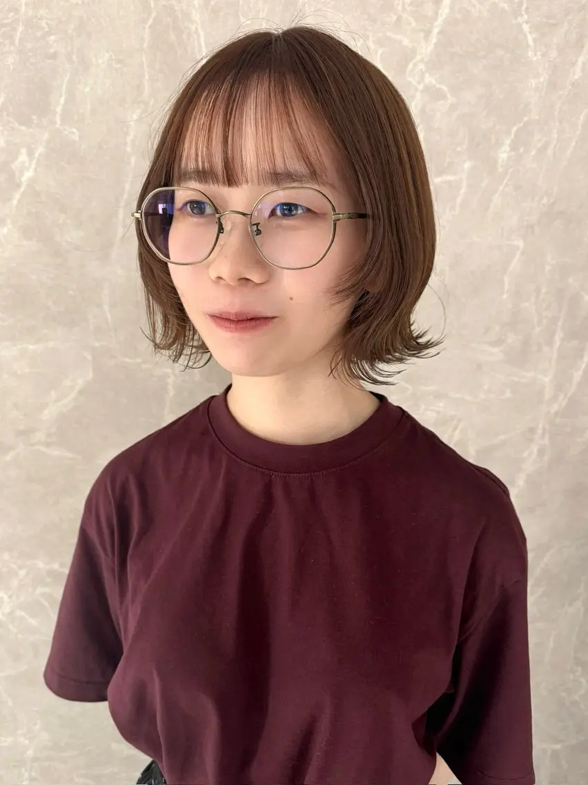 ショート カット ヘアカラー トリートメント 髪質改善/ボブ レイヤー/今城愛友花のヘアスタイル