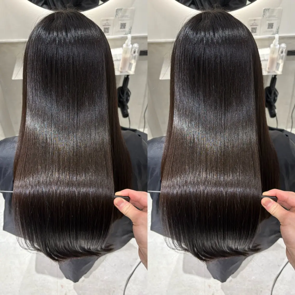 ロング カラー 髪質改善 縮毛矯正 トリートメント カット ヘアカラー 縮毛矯正 髪質改善 縮毛矯正/ レイヤー/銀座/本木のヘアスタイル