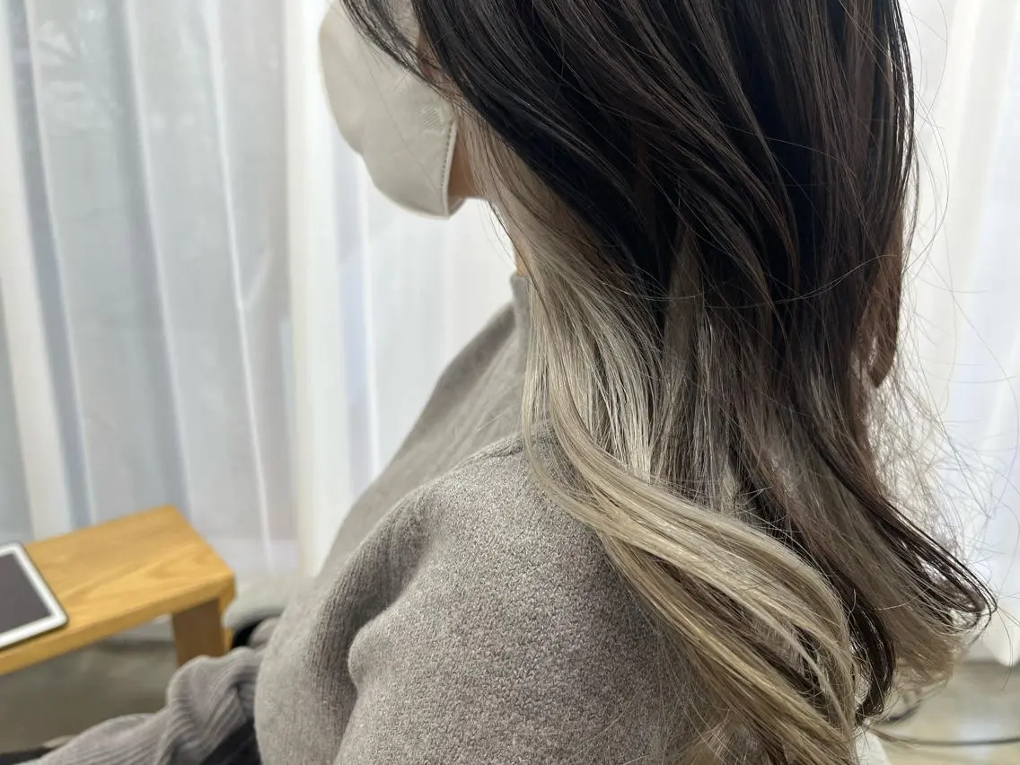ロング カラー ヘアカラー ⭐️当日OK⭐️ 岩田峻のヘアスタイル
