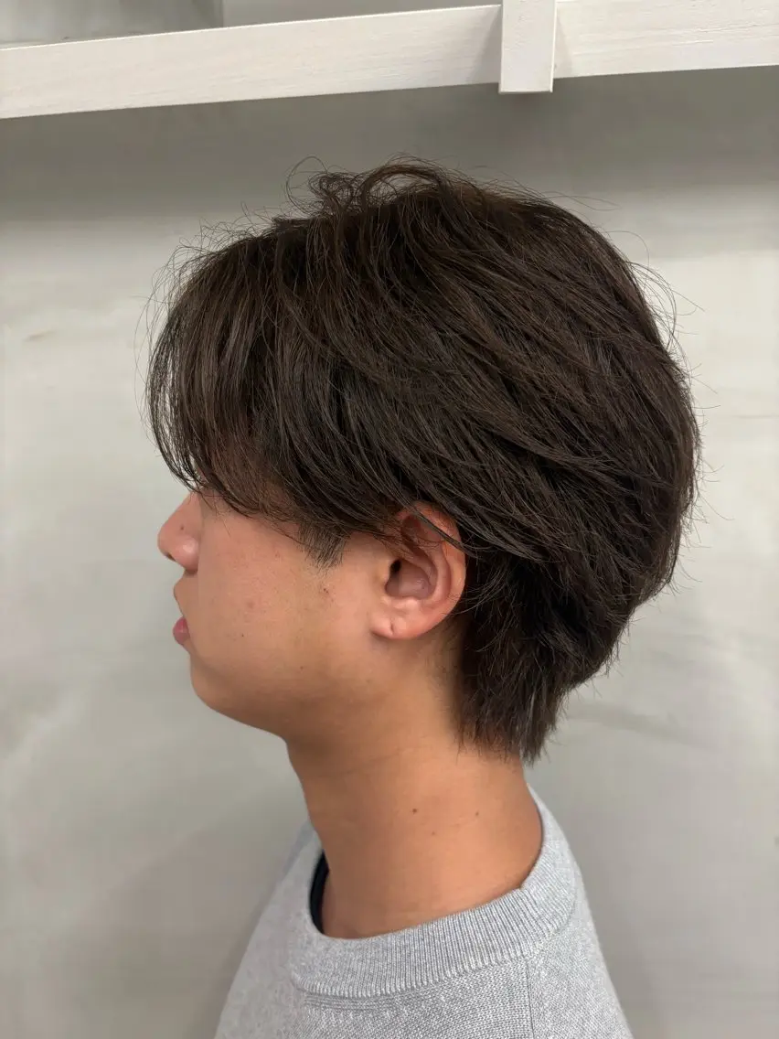 パーマ メンズ カット パーマ 鮫島海斗☆レイヤー☆ ケアブリーチのヘアスタイル