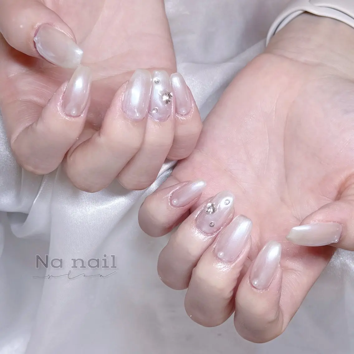 ネイル チークネイル フラッシュネイル フレンチネイル ジェルネイル グラデーション ハンドネイル CC Nail 高田馬場のネイルデザイン