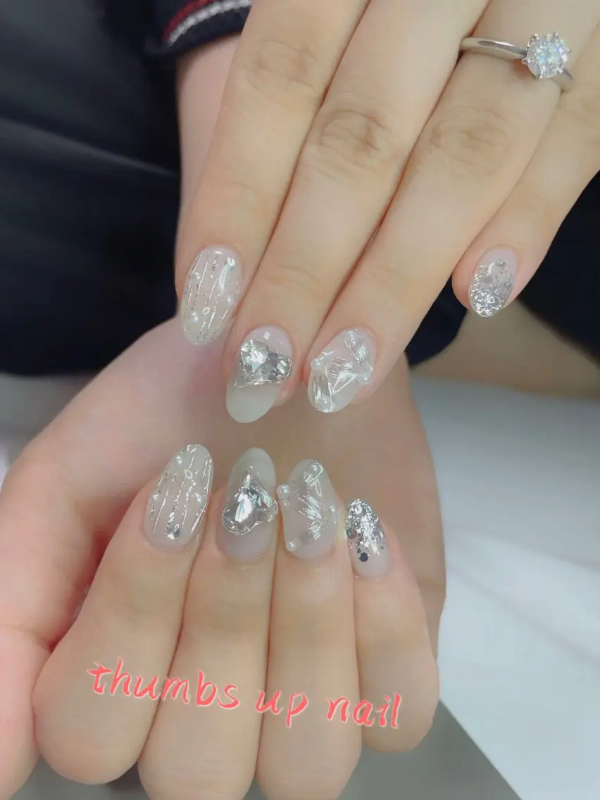 ネイル ハンドネイル 👍thumbs up nail👍のネイルデザイン