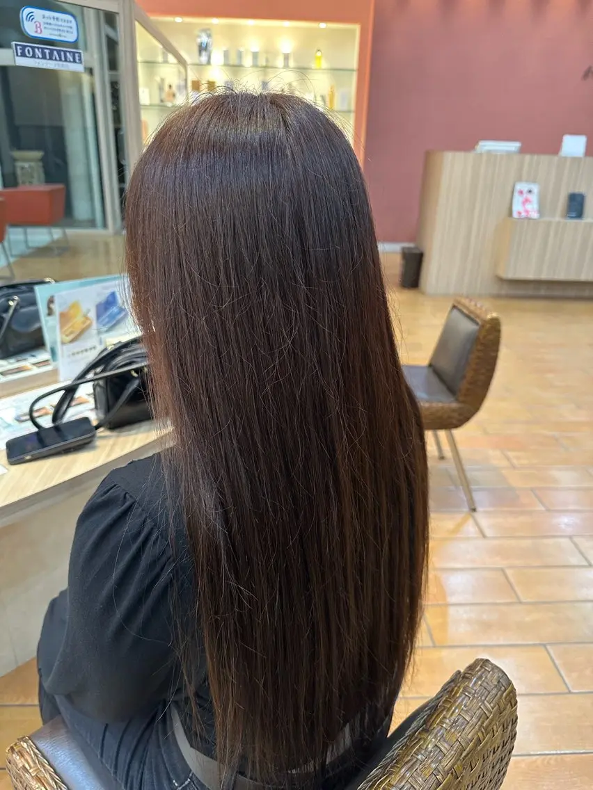 カラー ナチュラルヘア 神田一瑳のヘアスタイル