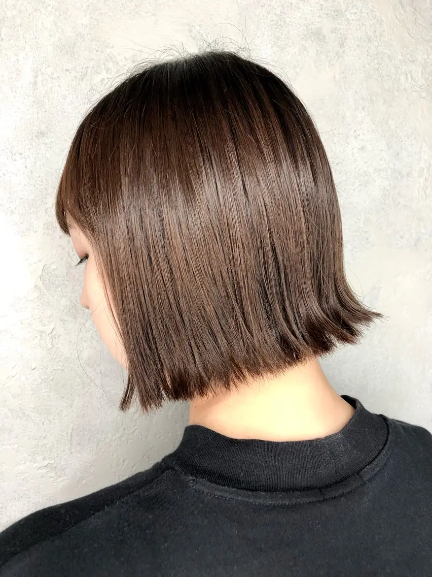 ショート ボブ 髪質改善 外ハネヘア トリートメント 美髪/髪質改善/艶髪 /CECILのヘアスタイル