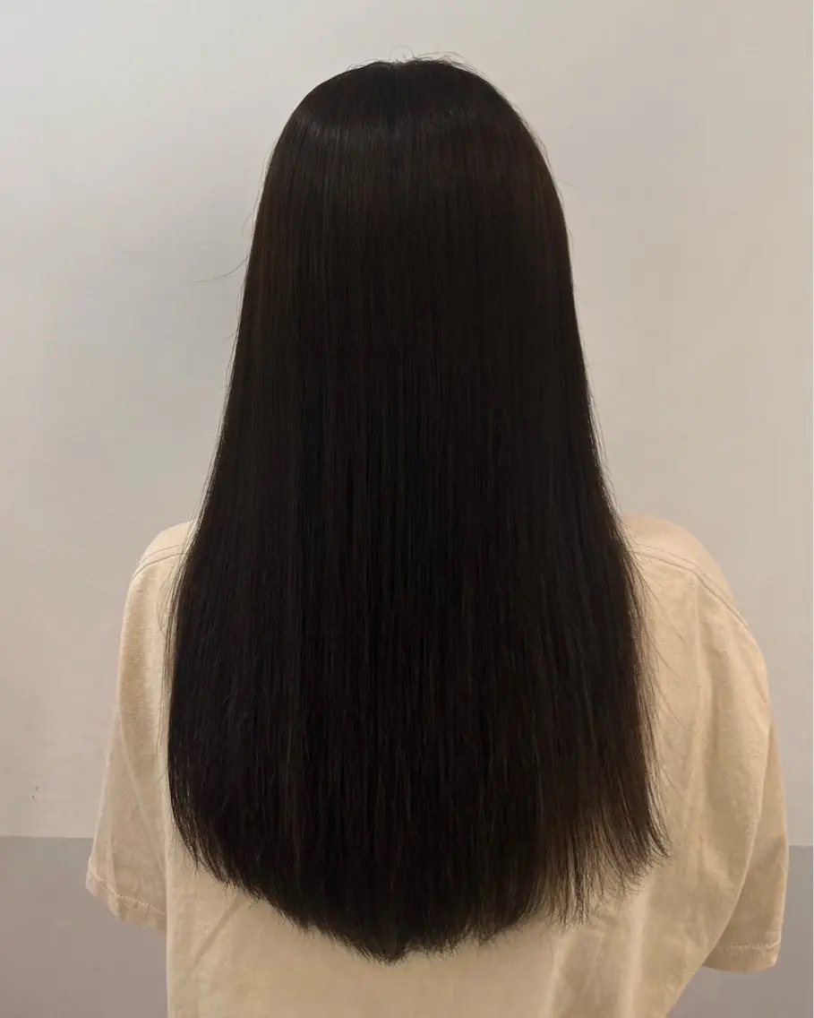 ロング カラー ブリーチ ブラウンカラー 透明感カラー ダークブラウン デザインカラー ヘアカラー トリートメント sayuri /大阪・心斎橋美容師のヘアスタイル