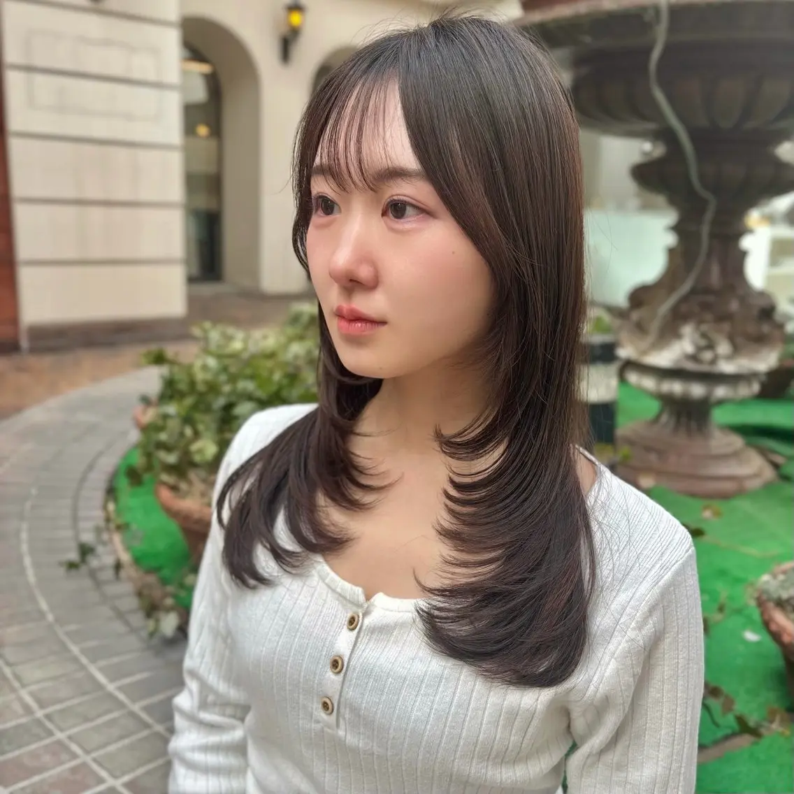 ロング パーマ クロスパーマ/ YAGIのヘアスタイル