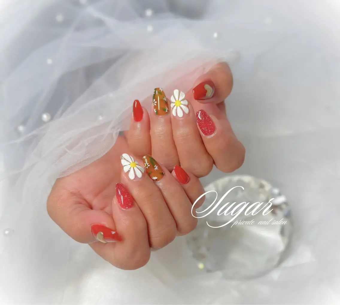 ネイル 持ち込み ハンドネイル Nail salon Sugarのネイルデザイン