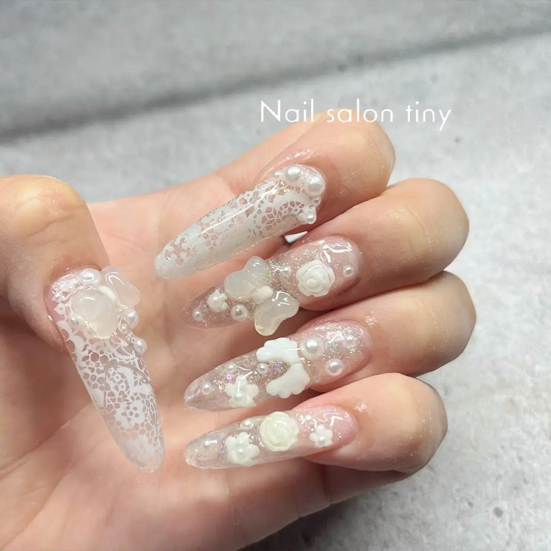 ネイル Nail salon tiny🩵のネイルデザイン