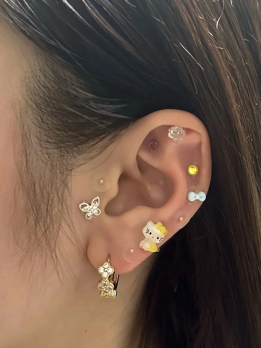 🫧💎👂🏻耳ツボジュエリー１２個(両耳)👂🏻💎🫧の写真