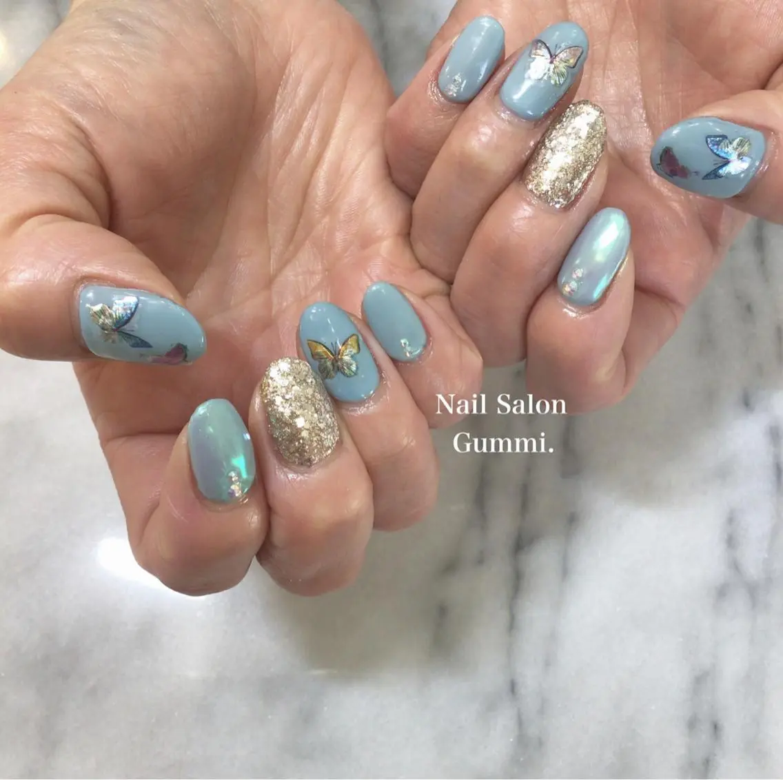 ネイル キラキラネイル 韓国ネイル ラメ(グリッター) ミラーネイル ニュアンスネイル Nail Salon Gummi.のネイルデザイン