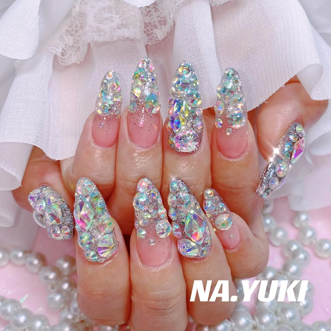 ネイル ハート ハンドネイル 🎀 moo～ 🎀のネイルデザイン