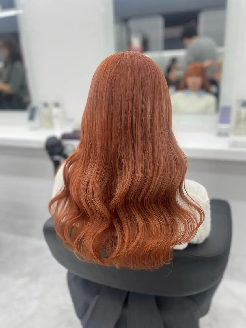 ロング カラー ヘアアレンジ 💖似合わせカラー レイヤー💖縮毛矯正のヘアスタイル