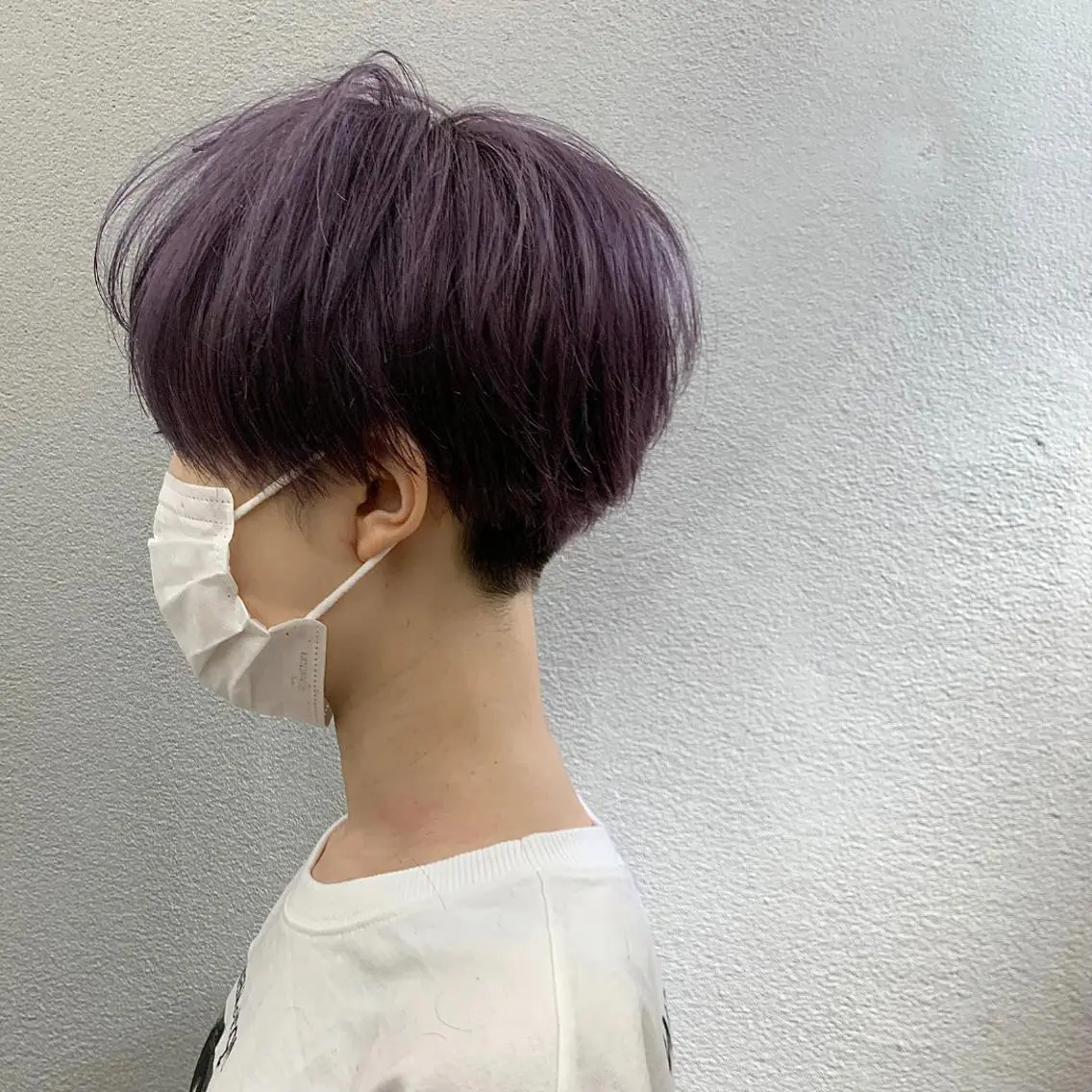 ショート カラー ダブルカラー バイオレットカラー ショートヘア カット ヘアカラー トリートメント 🌱小顔魅せショート 髪質改善カラー/泉綺のヘアスタイル