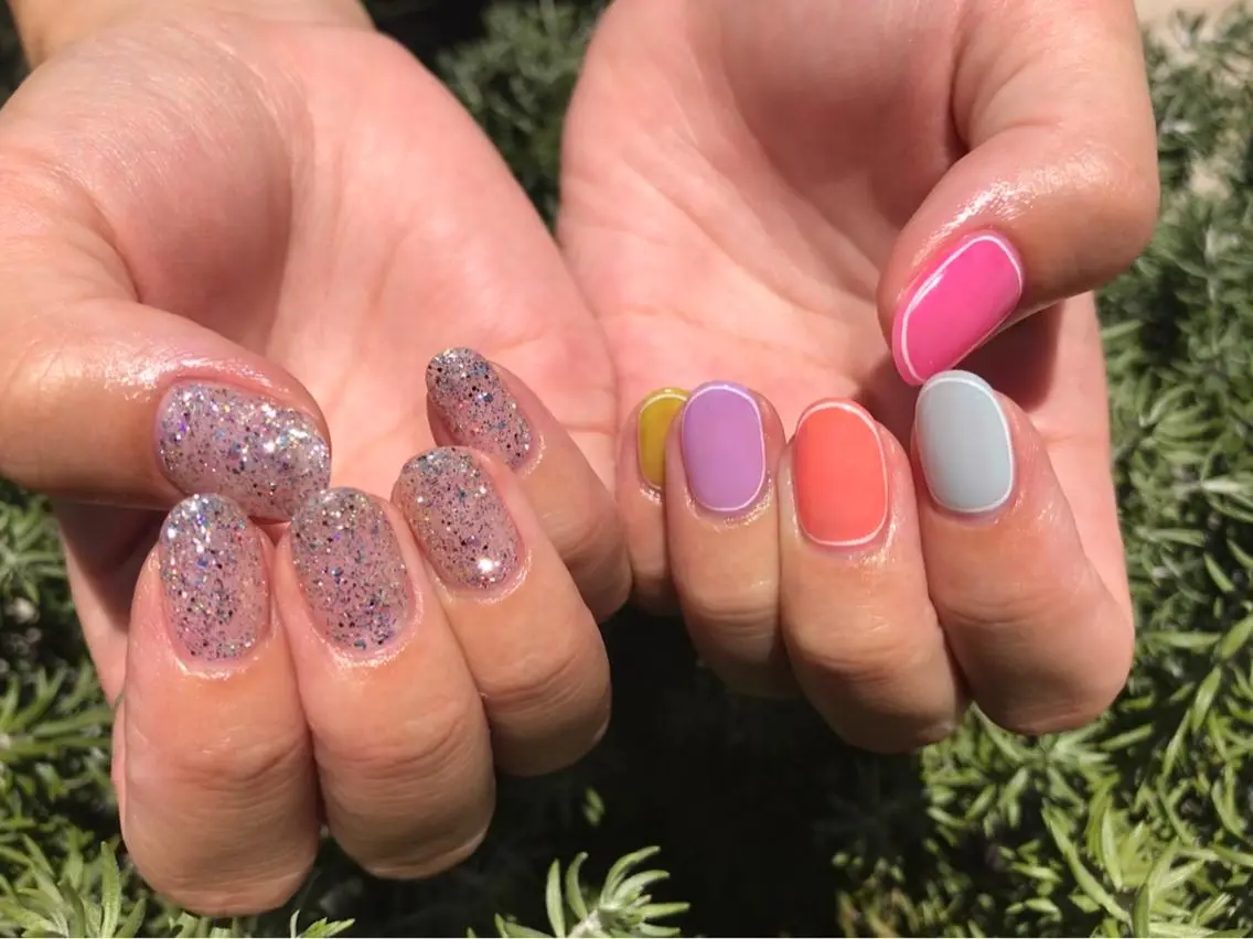 ネイル キラキラネイル w*ange MAOのネイルデザイン