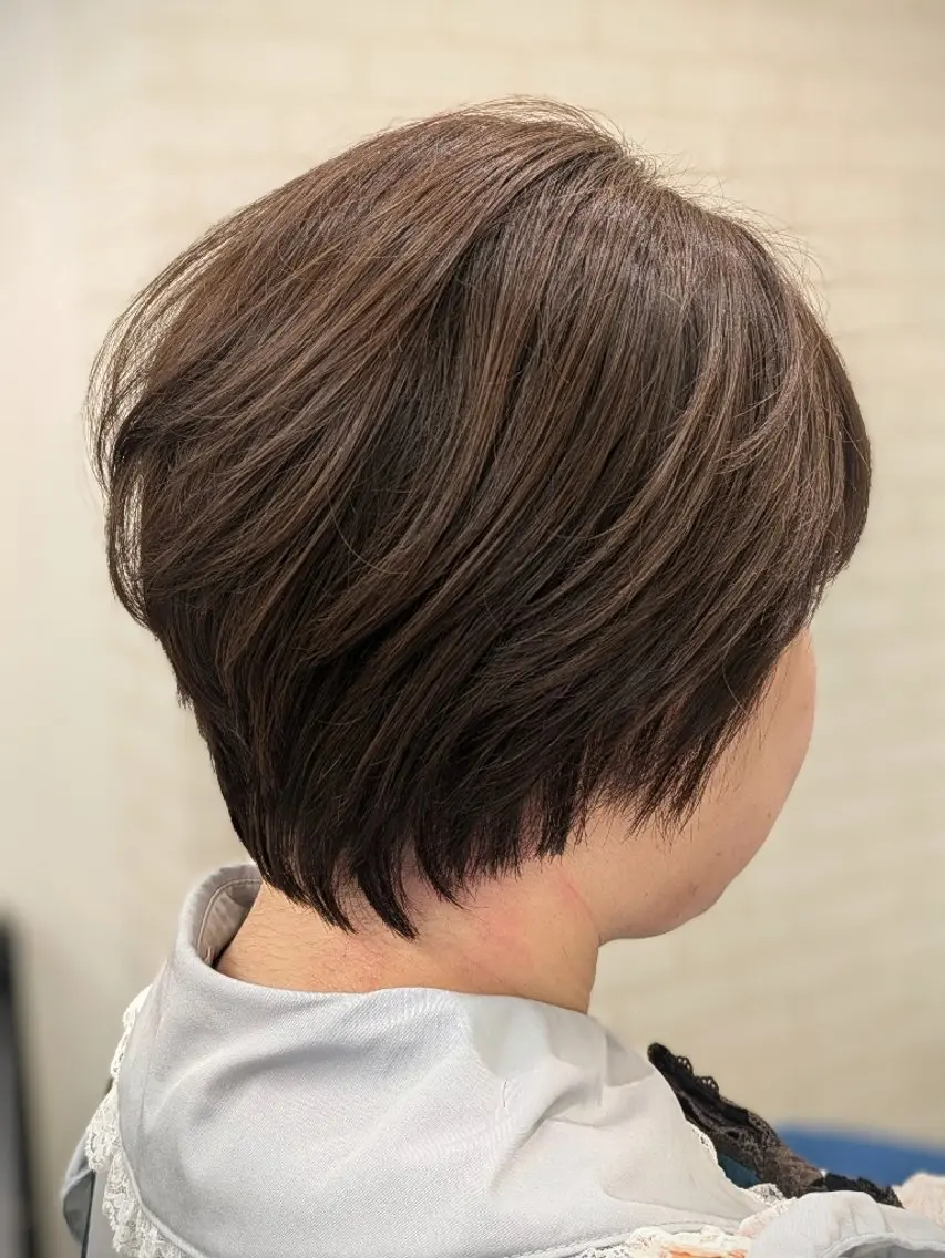 ショート くびれヘア ショートヘア 根岸 進のヘアスタイル