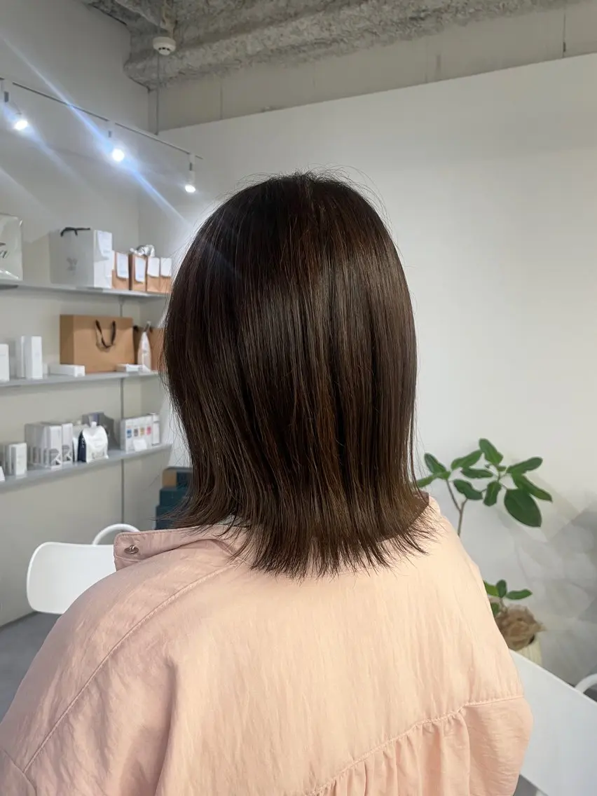 カラー グレージュ オリーブグレージュ オリーブグレー カラーモデル募集/ 森本明花のヘアスタイル