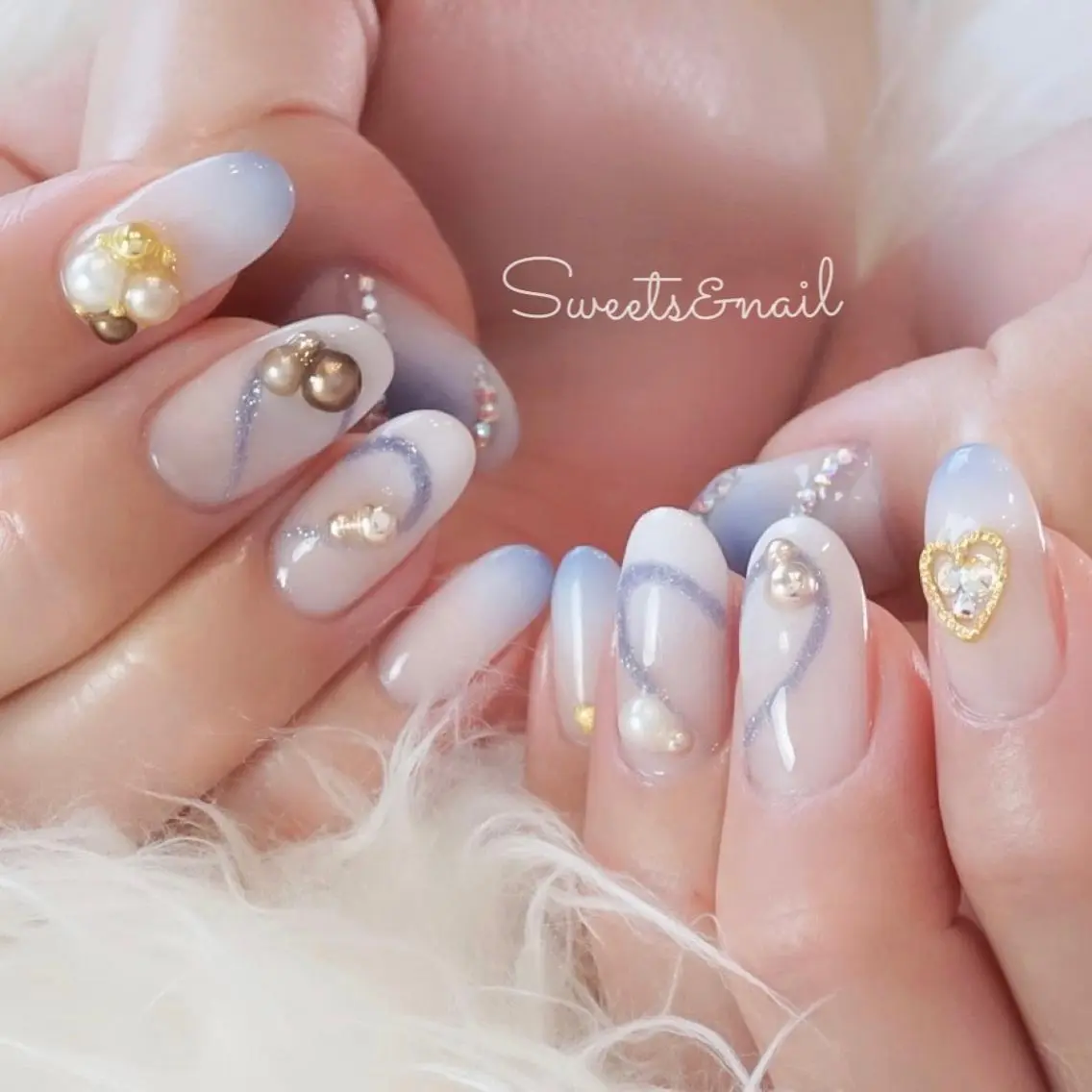 ネイル ハート バレンタイン Sweets＆ nail みなこのネイルデザイン