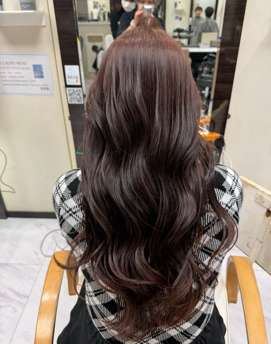 ロング カラー ブラウンカラー ラベンダーカラー ヘアカラー トリートメント 🍊小川実里🍊 /カラーレイヤーのヘアスタイル