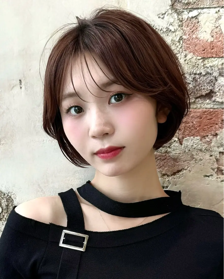ショート カラー カット ヘアカラー トリートメント 💍新宿ショート 💍岩田莉奈のヘアスタイル
