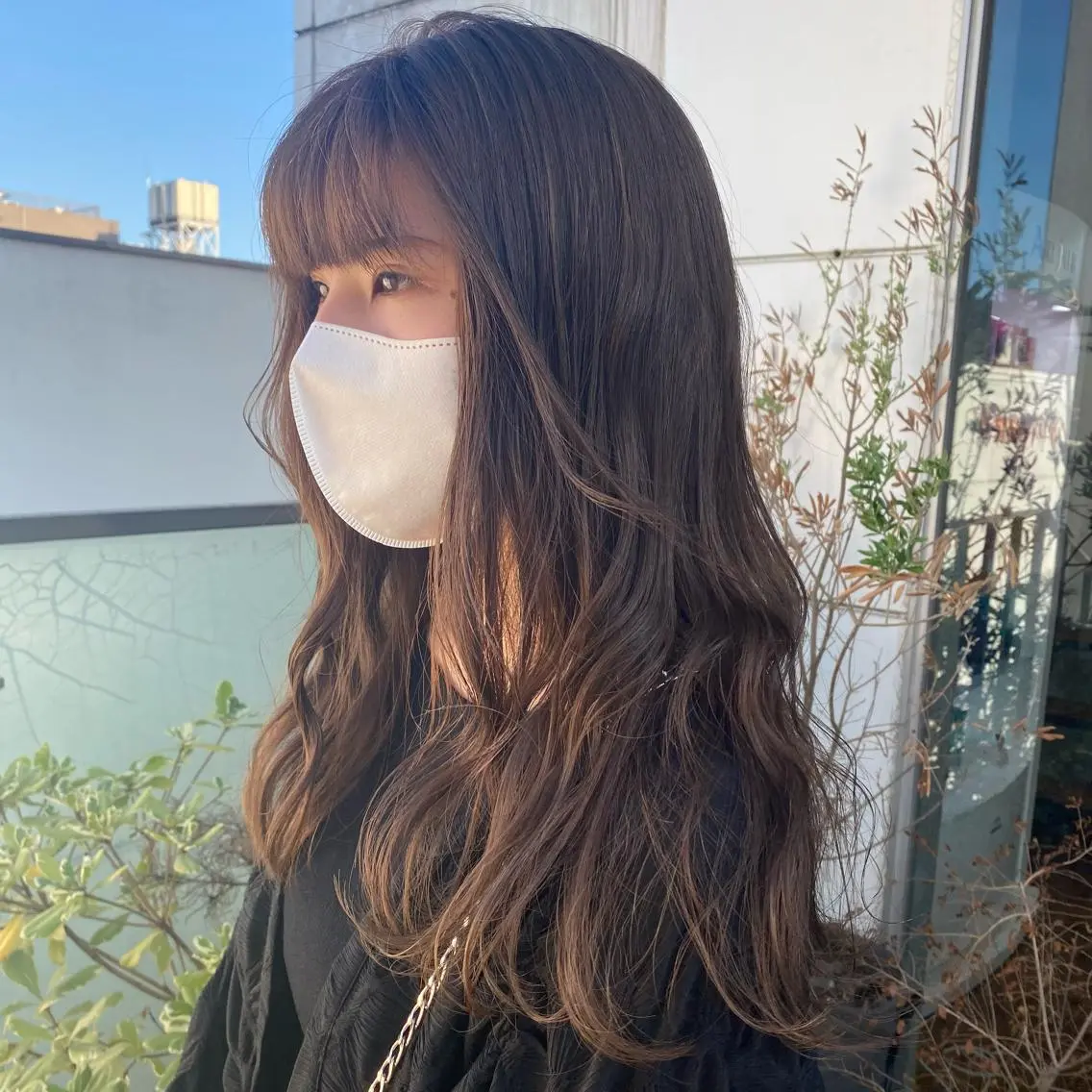ロング カラー パーマ ヘアアレンジ カット ヘアカラー トリートメント ヘッドスパ ヘアセット 押切 響 のヘアスタイル