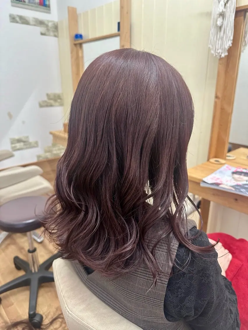 ロング カラー Agu hair 木間のヘアスタイル