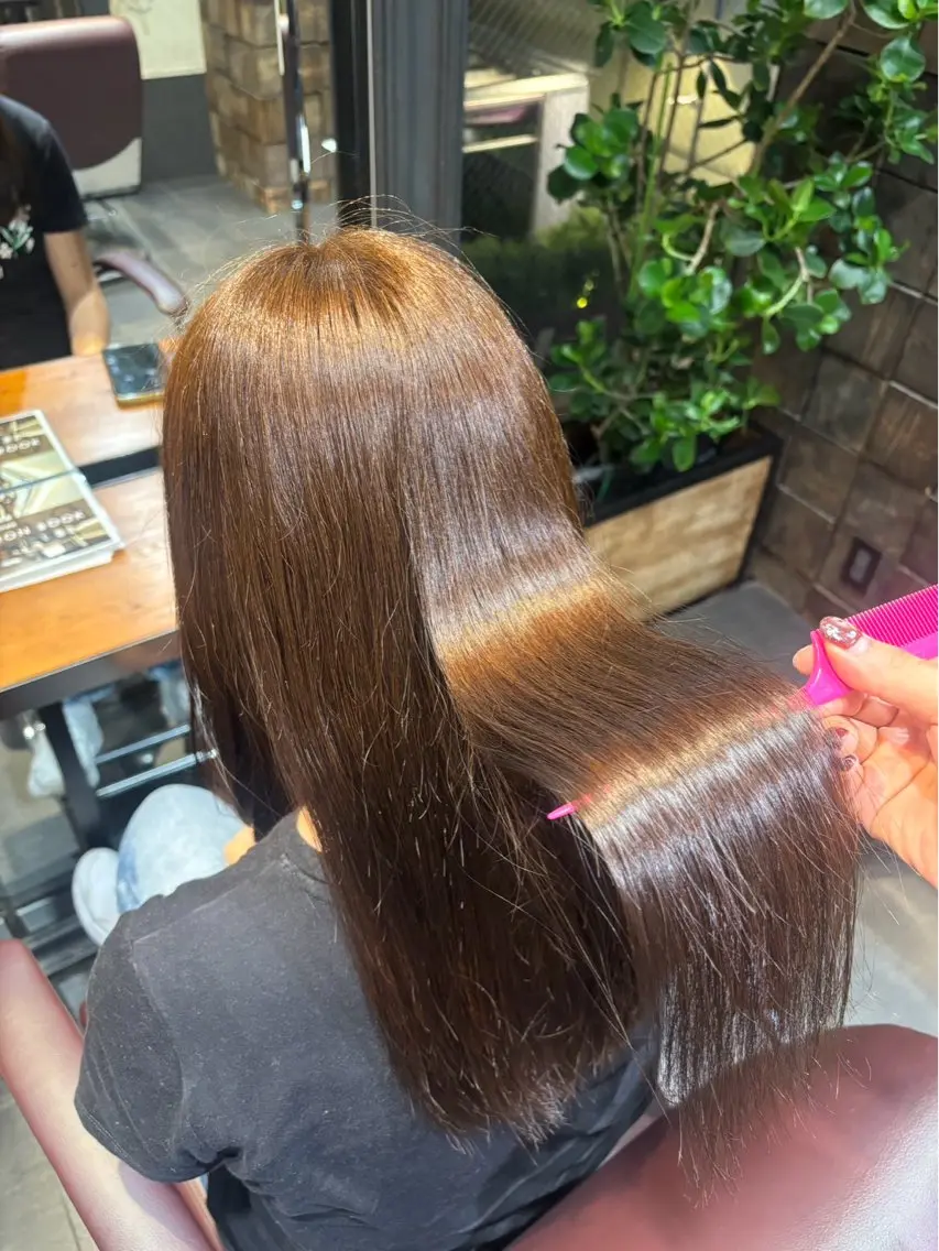 【本日限定🧊】🌟ブリーチなしワンカラー+3stepトリートメント🌟🤍の写真