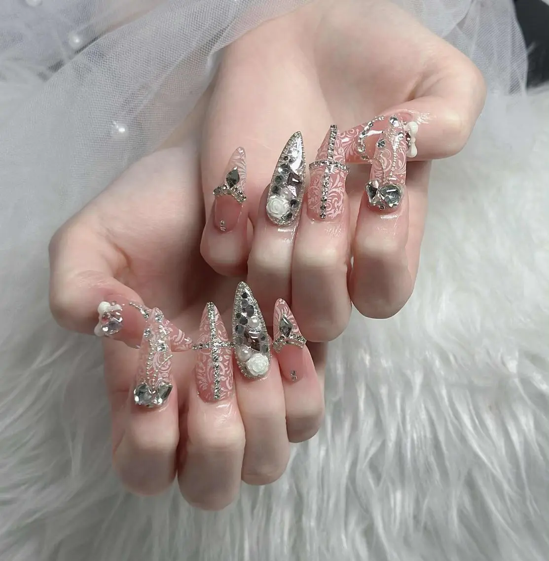 ネイル フレンチネイル ジェルネイル ハロウィン 韓国ネイル マグネットネイル ハンドネイル H.baby Nail Salonのネイルデザイン
