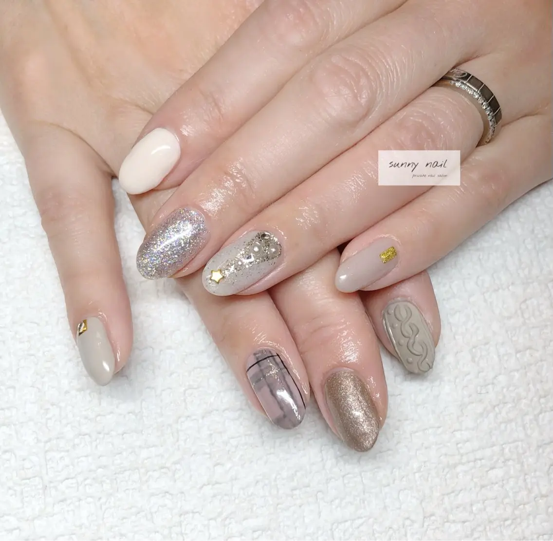 ネイル マグネットネイル sunny nailのネイルデザイン