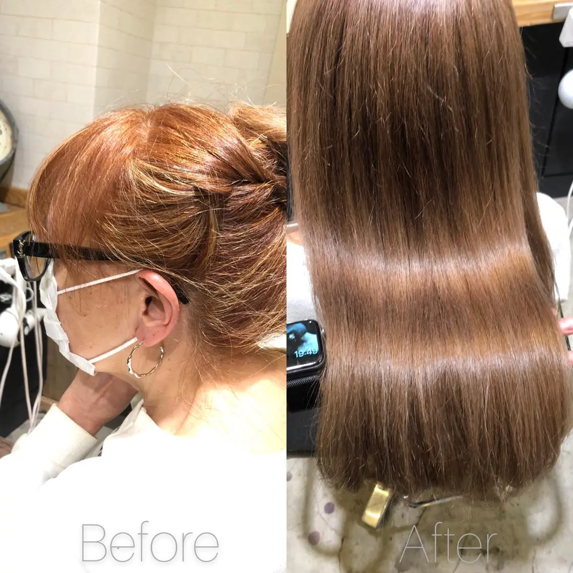 ロング カラー ブリーチ カット ヘアカラー 舘野 太嘉宏のヘアスタイル