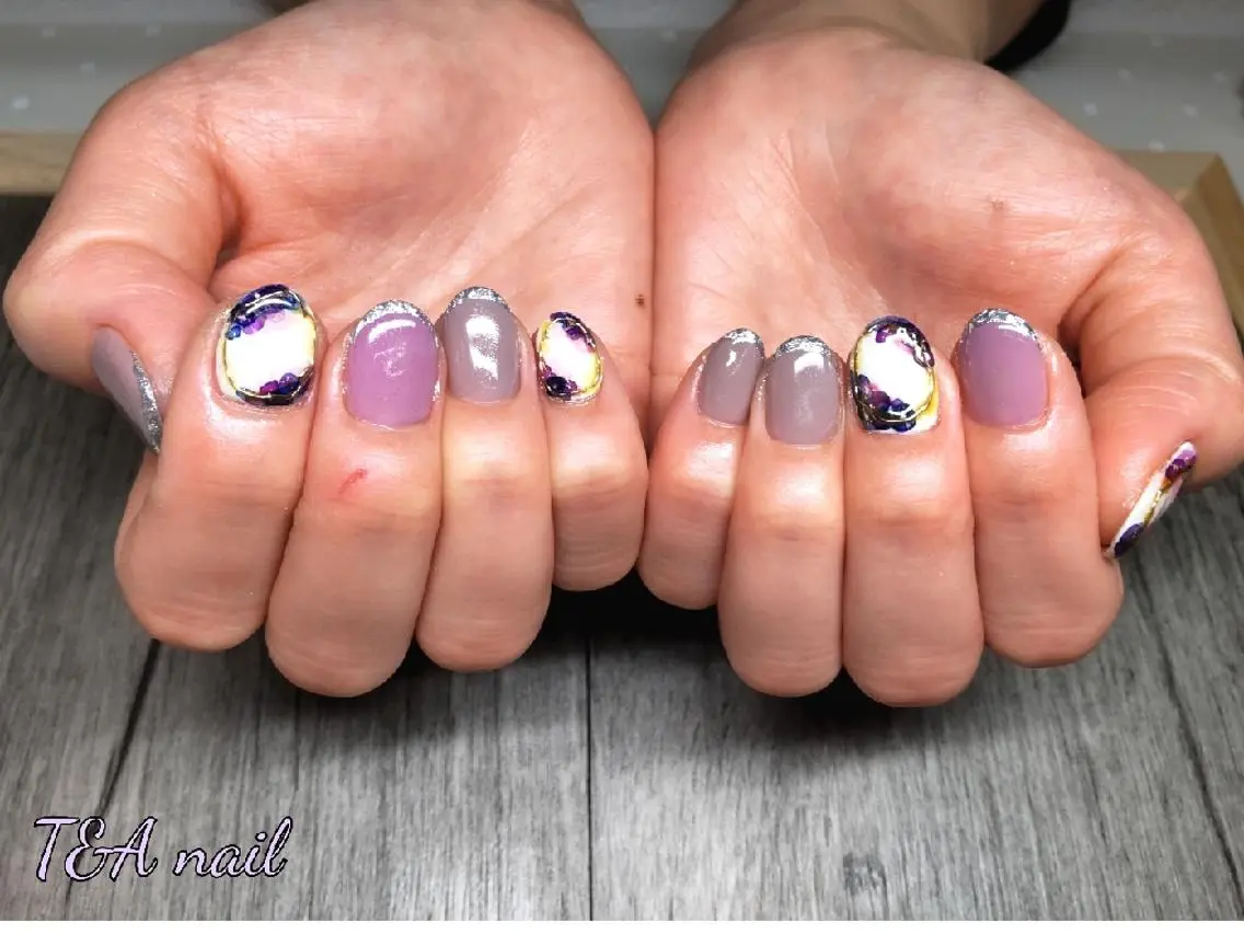 ショート ネイル ショートヘア ジェルネイル ニュアンスネイル スカルプネイル ショートネイル T&A nailのネイルデザイン