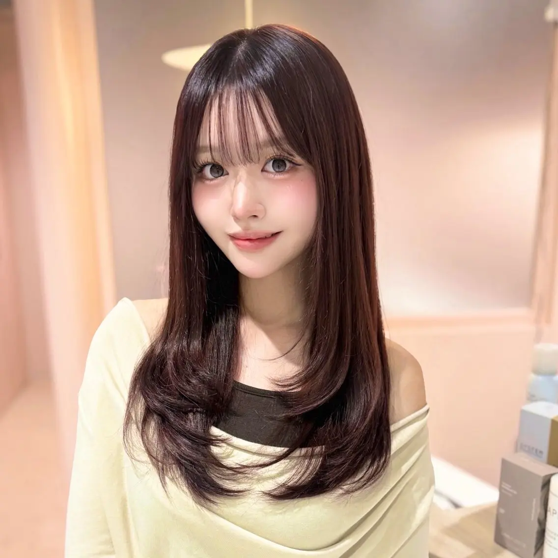 ロング カラー ヘアカラー 透明感/艶カラー 💘Hanaのヘアスタイル