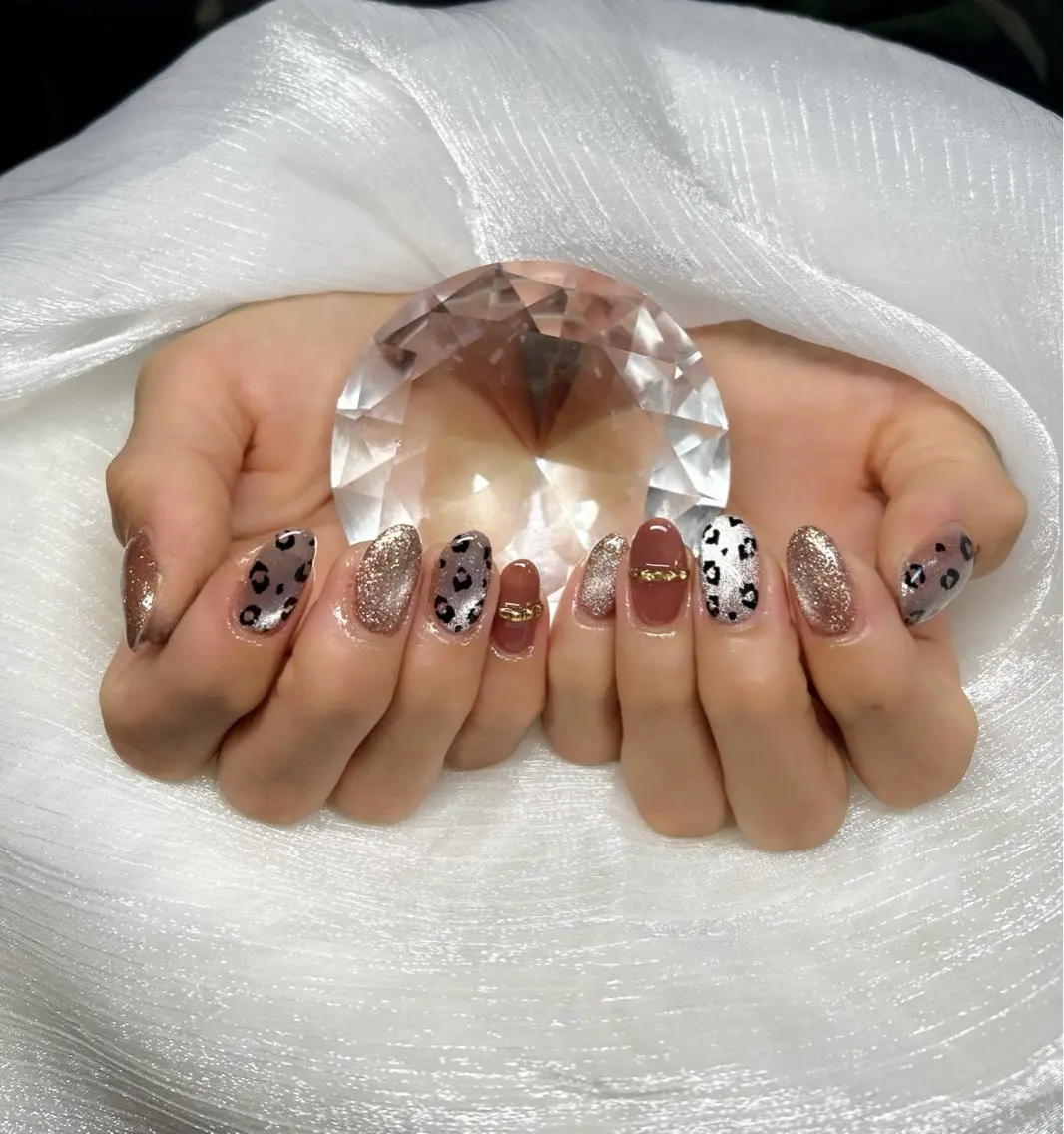 ネイル アートネイル オーロラネイル チークネイル 長さ出し フットネイル ハンドネイル Chan nailsのネイルデザイン