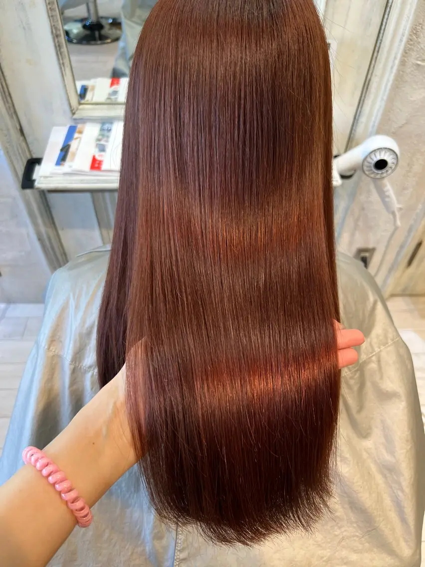 ロング 髪質改善 トリートメント 艶髪カラー️🫧 髪質改善特化👒莉子のヘアスタイル