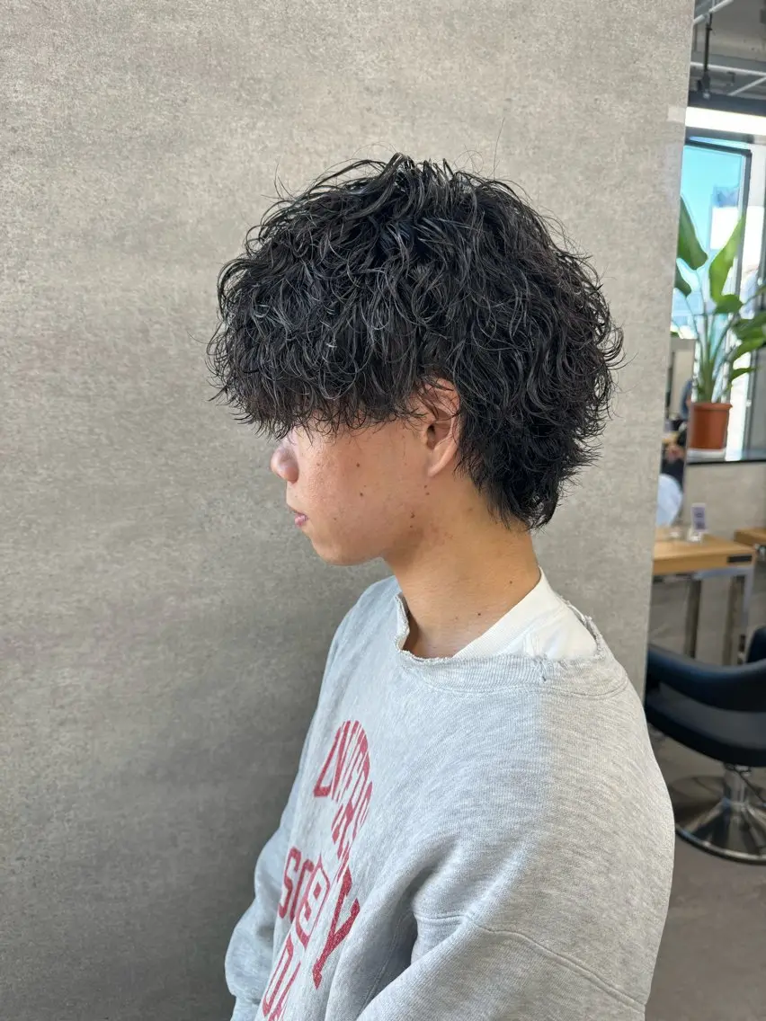 パーマ メンズ カット パーマ トリートメント ヘッドスパ ヘアセット イケメン製造機 🔥上原沙羅🔥のヘアスタイル
