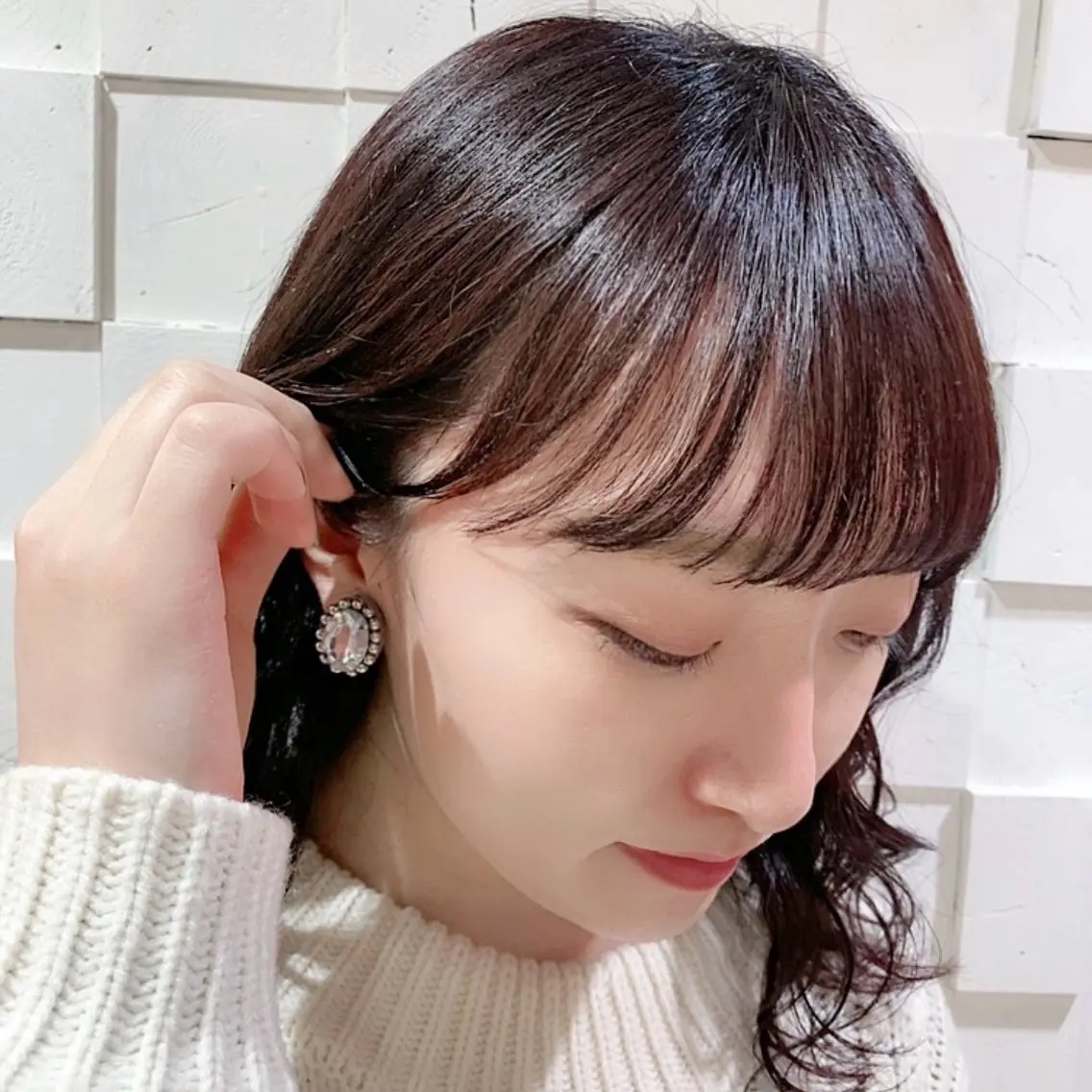ミディアム カラー ブラウンカラー 似合わせカット得意 💛RENA💛のヘアスタイル