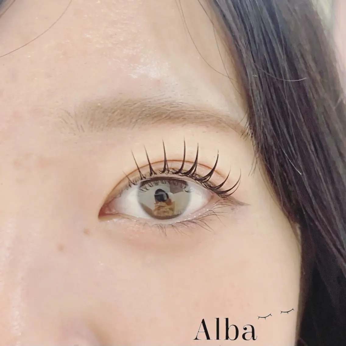 マツエク・マツパ 一重×まつ毛パーマ 🌸Alba🌸 勅使川原のマツエク・マツパデザイン