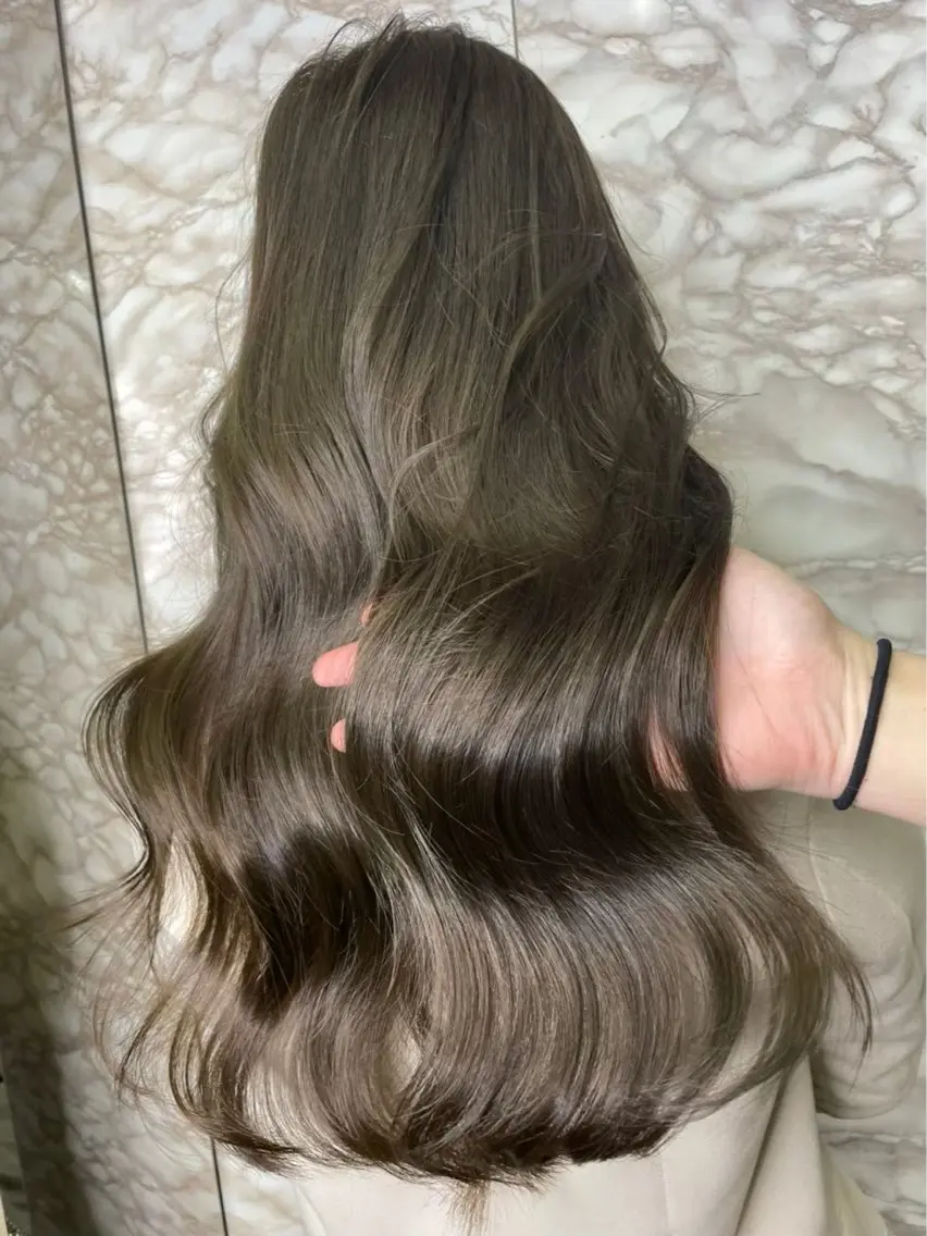 ロング ヘアカラー トリートメント ナチュラル🫧透明感 艶髪✨️亘 蓮太のヘアスタイル