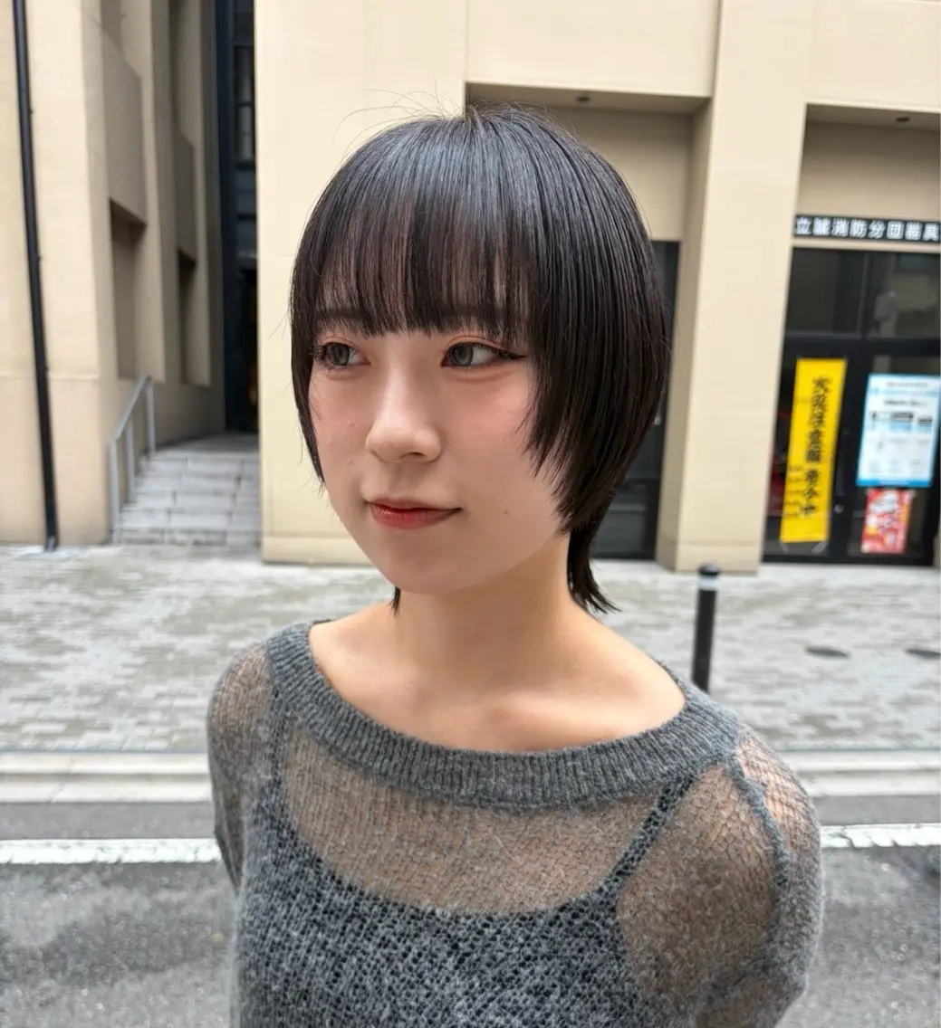 ショート ショートヘア ウルフカット rinka enu河原町のヘアスタイル