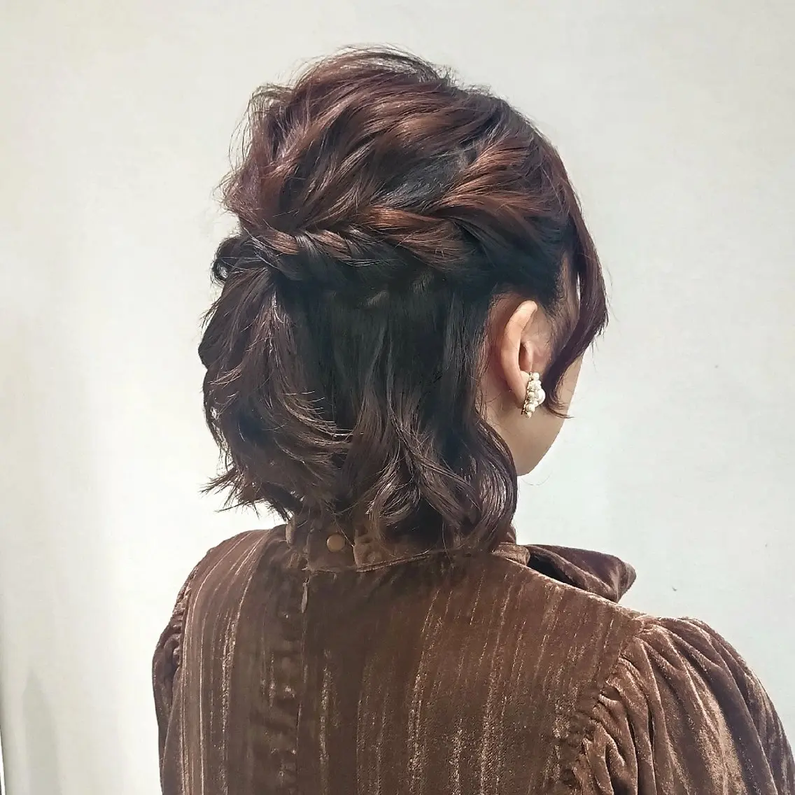 ミディアム ヘアアレンジ ヘアセット ヘアアレンジ/柔らか 艶カラー/AKARIのヘアスタイル