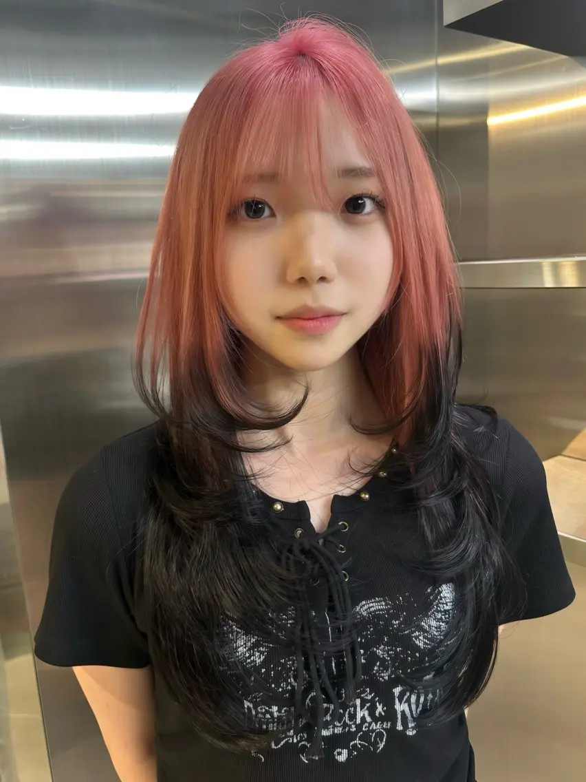 ロング カラー ブリーチ ケアブリーチ ダブルカラー ボブ 顔周りカット カット ヘアカラー 尾関 隼多のヘアスタイル