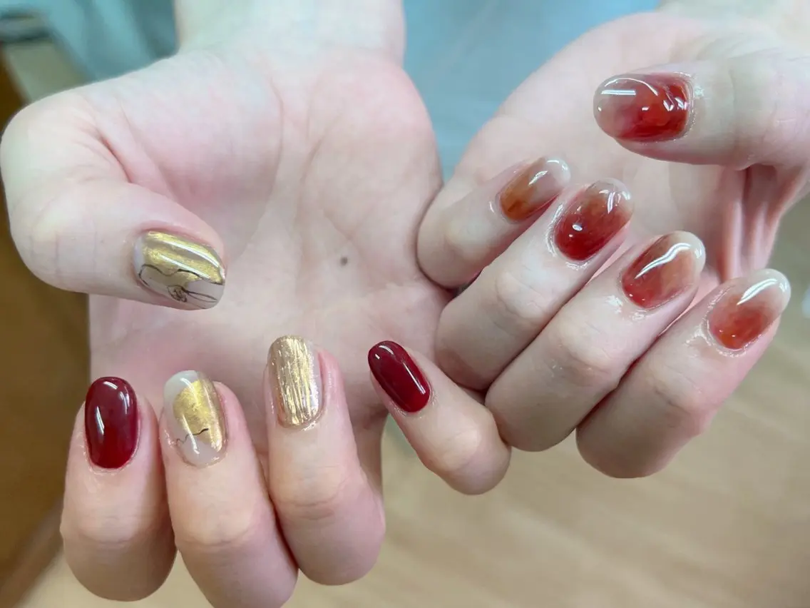 ネイル lucky nail 歌舞伎町のネイルデザイン