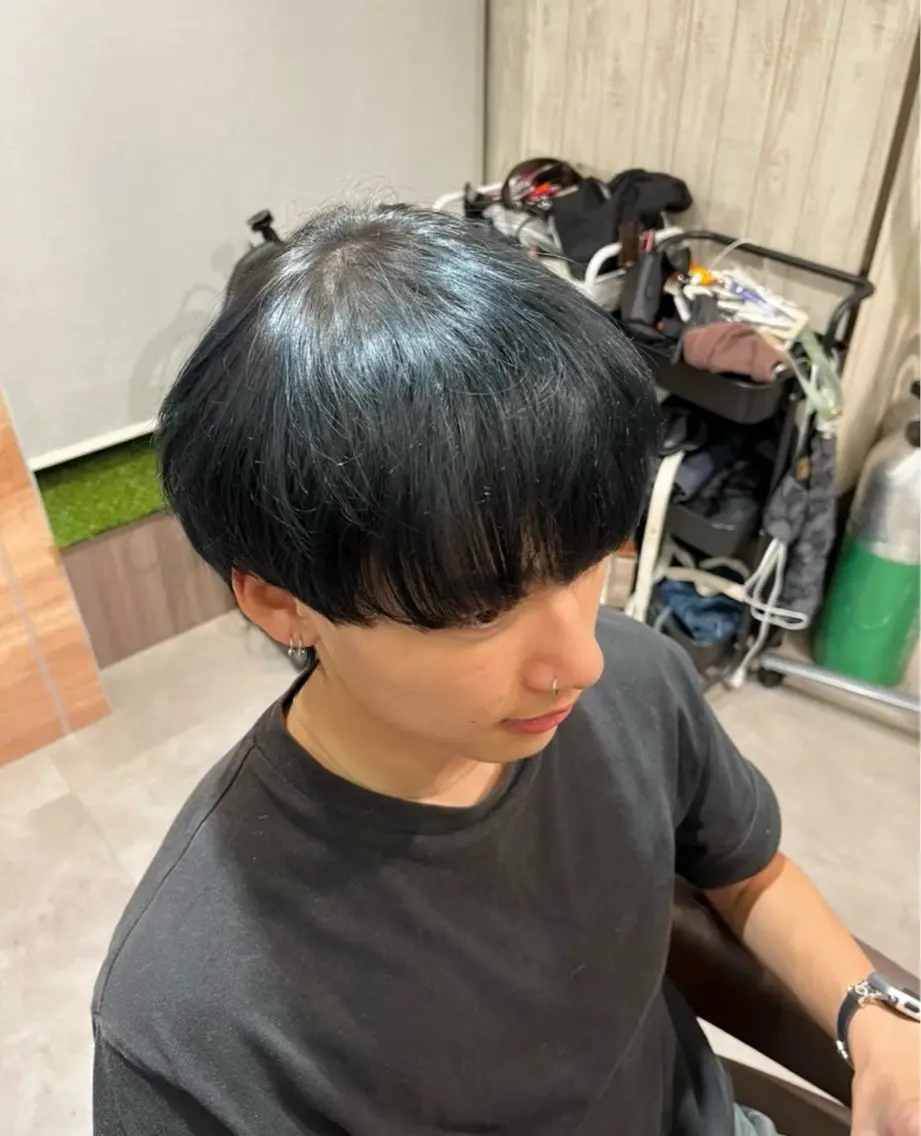 メンズ メンズブリーチ カット ヘアカラー 🌀メンズ特化/ RIKURI🌀のヘアスタイル