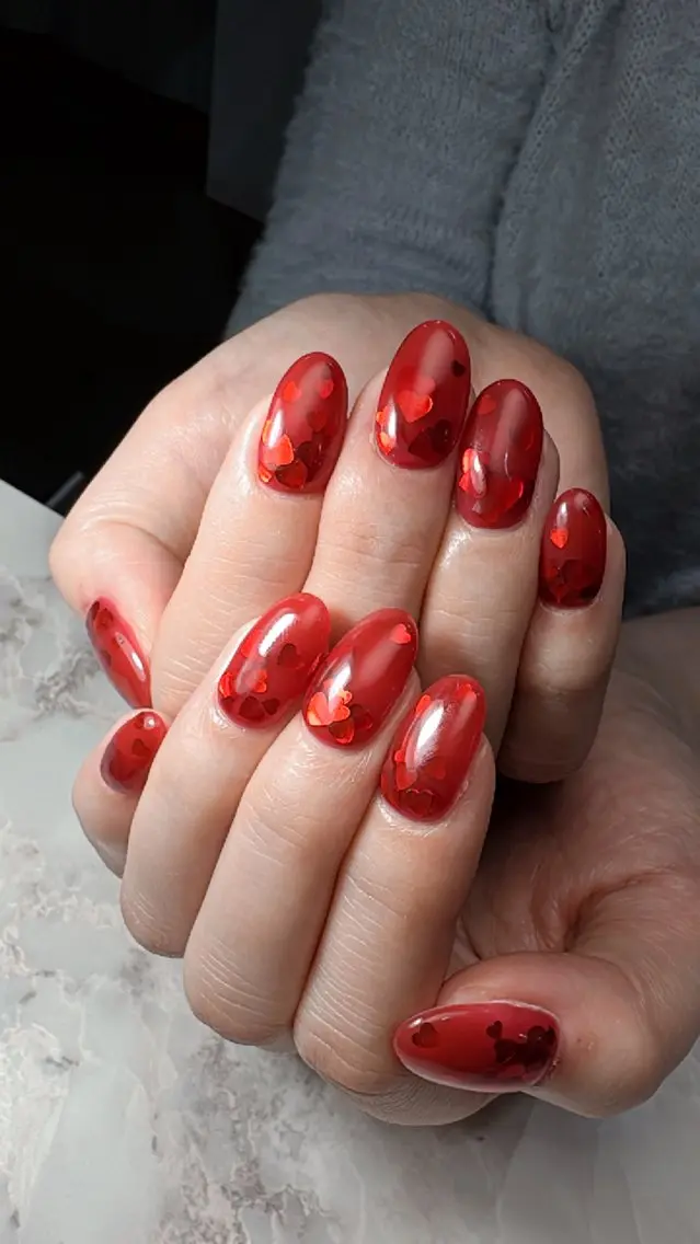 ネイル ハート nail salon ワンミリオンのネイルデザイン