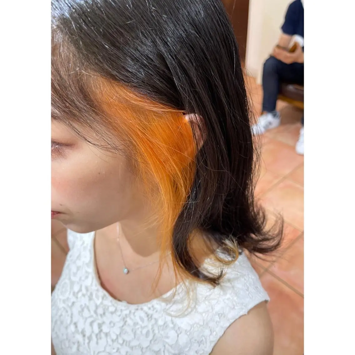 ミディアム カラー ヘアアレンジ カット ヘアカラー 🦋エクステ/透明感 カラー🦋宮川莉央のヘアスタイル