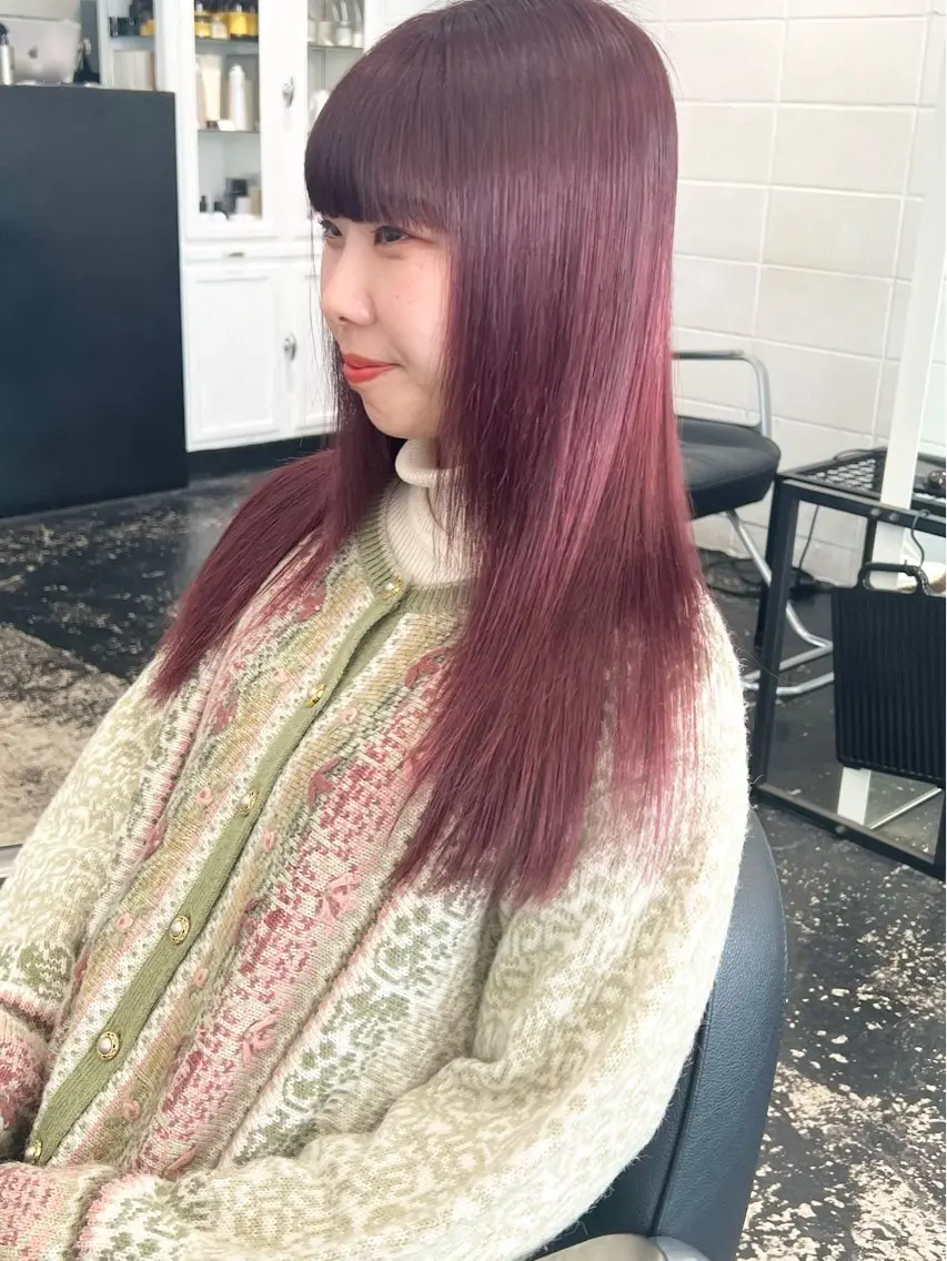 セミロング カット ヘアカラー トリートメント HARU//原宿🤍 リピート率NO.1のヘアスタイル