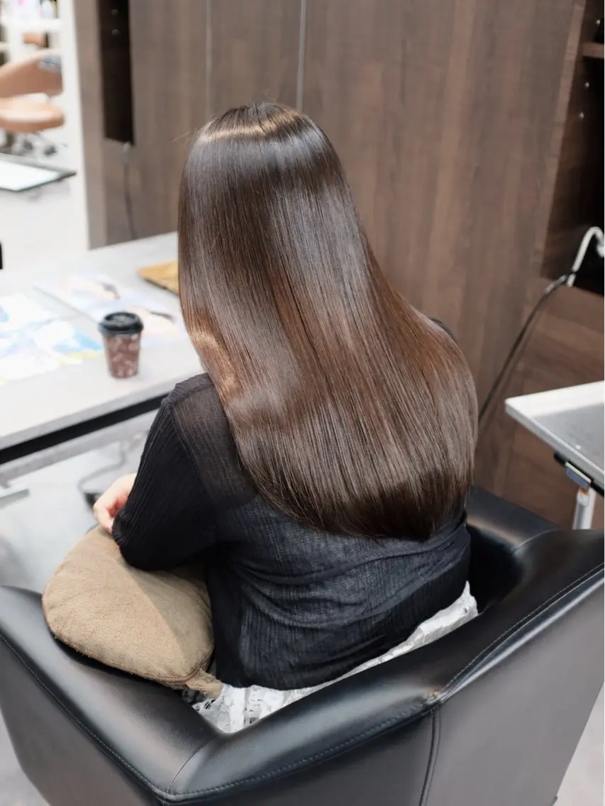 ロング カット 縮毛矯正 トリートメント 💎【髪質改善/縮毛 矯正/橋本健】💎のヘアスタイル
