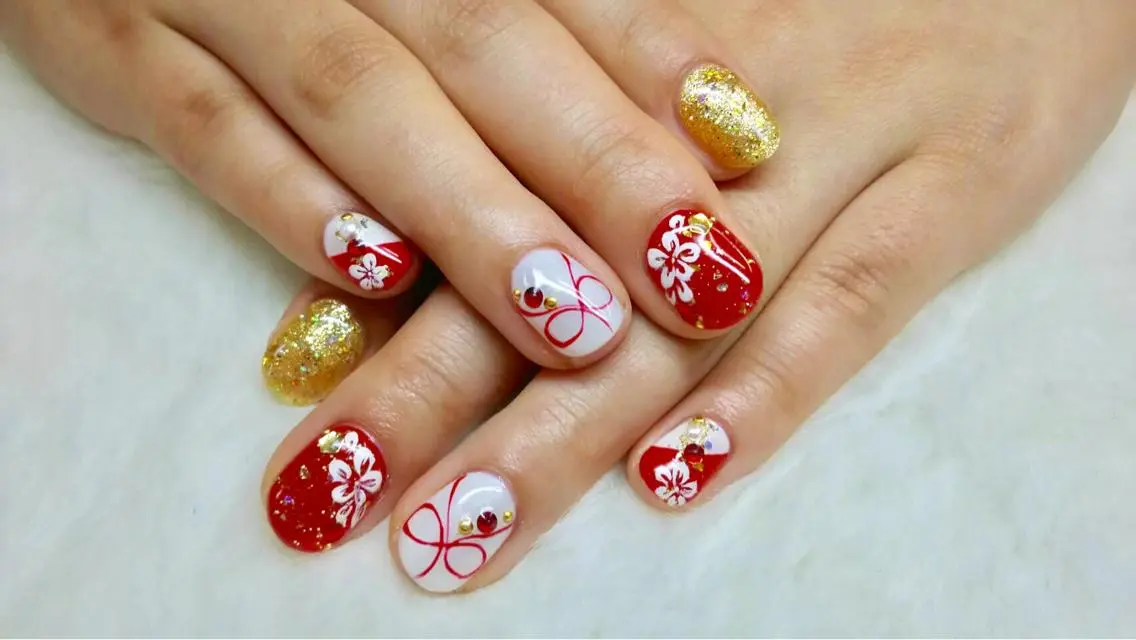 ネイル 成人式 持ち込み Nail lieNのネイルデザイン