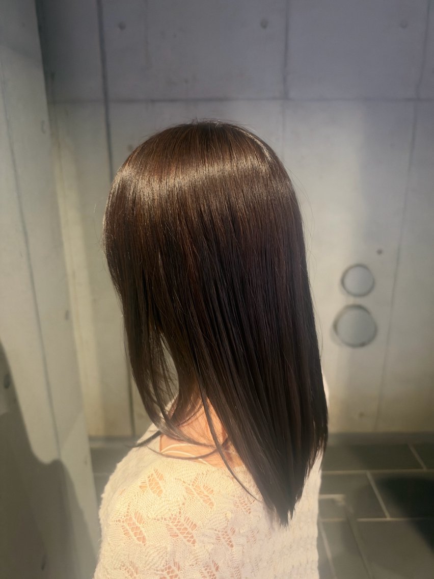 ミディアム カラー ブラウンカラー チョコレートブラウン .⋆𝜗𝜚カラー モデル募集/yuuのヘアスタイル
