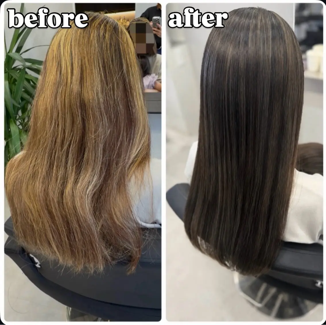 ロング ハイライト 髪質改善 縮毛矯正 ヘアカラー 縮毛矯正 GHØAT【ゴート】 さおりのヘアスタイル