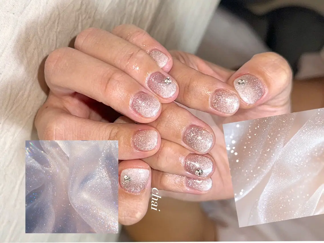 ネイル フラッシュネイル ラメ(グリッター) ハンドネイル chai nail &  eye📍鶴橋のネイルデザイン